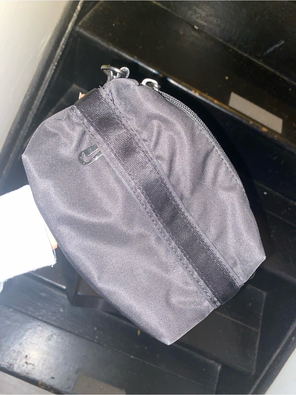 Nike Convertible Crossbody Bag Black Mini Pouch Wristlet Hand Strap Unisex
